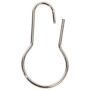 Lot Of 100 Iron Shower Curtain Hooks Rings Pear Clips