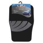 Motoquip Shape Carpet Mat Set 4 Piece Black