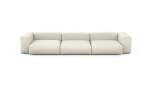 Three Module Sofa - Linen - Platinum - 377CM X 115CM