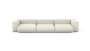 Three Module Sofa - Linen - Platinum - 377CM X 115CM