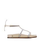 Papete Sandal With Stones -silver