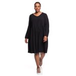 Plus Size Ribbed Babydoll Dress