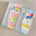 8PCS Feeding Nursing Towels Cute Design Baby Washcloths Burp Cloth Bibs Soft Infant Bath Towels Toddler Face Towels Handkerchief
