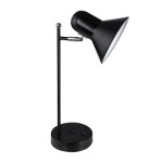 Boblin Metal Table Lamp Black White - White