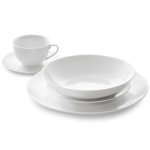 Eetrite 20 Piece Just White Coupe Dinner Set