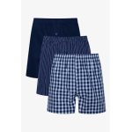 3 Pack Woven Boxers Blue