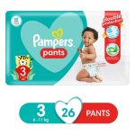 Pampers Pants Size 3 Carry Pack 26 Nappies