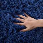 Smte Light Fluffy Shaggy Rug carpet 150X200CM Royal Blue With Keychain