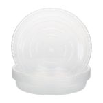 5PCS Clear Plastic Plant Saucer 25CM Outer Diameter