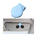 Mandark Magnetic Sunglass Holder For Car Visor Leather Vehicle Eyeglass Hanger Clip Automotive Interior Ticket Card Glasses Orga