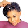 Glueless Pixie Cut WIG-13X4 Full Frontal Brazilian Hair Wigs - Women
