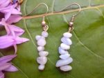 Blue Lace Agate Chip Earrings