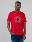 Sound Wave Record Tee - Red - Red XXL