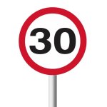 30KM Speed Limit Road Sign R201