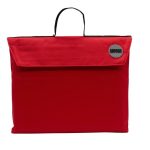 Meeco Gusset Bookbag+handle Red