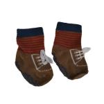 Socks For Boys 0-6 Months - Red & Brown Boot