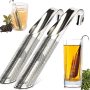 2PCS Stainless Steel Tea Diffuser Tea Strainers For Loose Tea Stainless Steel Tea Strainers For Loose Tea Loose Leaf Tea Steeper Long-handle Tea F