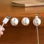3PCS Desktop Cable Management Devices With Data Cable Holder Storage Buckle Earphone Charging Cable Bedside Cable Card Holder Ca