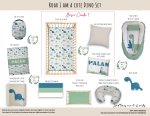Cot Duvet Bedding Roar I Am A Cute Dino Set