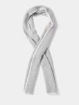 Tatum Stitch Detail Scarf - 0 Grey white