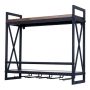 Wall-mounted Wine Rack Glasses Holder Multifunction Display Shelf