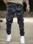 Men's Camouflage Cropped Multi-functional Cargo Pants For Hiking Camping And Outdoor Working Spring And Fall