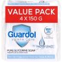 Guardol Hygiene Glycerine Soap Fragrance Free 4X150G