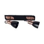 Kayla Aluminium Double Spotlight Black And Copper