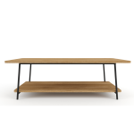 Leah Steel Pipe Coffee Table - Blackwood