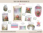Cot Duvet Bedding Fairy Love Watercolour Set