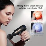 Massage Gun For Deep Tissue Percussion Muscle Massager Family Grade Leg Target Metal Material USB Powered Rechargeable Lithium B