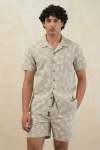 Patterned Shirt - XL Stone