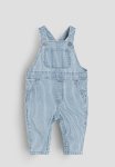 Denim Dungarees - Blue Striped