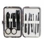 10 Piece Stainless Steel Black Color Coated Manicure Set In A Gift Box