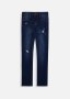 Adjustable Rip & Repair Skinny Jeans