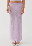 Mischa Crochet Maxi Skirt - Light Lilac