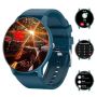 Men's Deep Blue Android & Ios Compatible Smartwatch 1.28 HD 100+ Sports