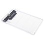 Eeekit 2.5" Sata To USB 3.0 External Hdd Hard Drive Enclosure Case Clear