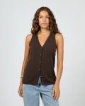 Ellis Vest Top - Chocolate - Large
