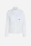Calvin Klein Plus Long Sleeve Cotton Shirt - Bright White