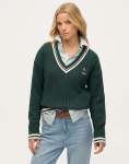 Cricket Club Enamel Green Jumper - L Green