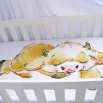 Cot Fitted Sheet Cute Fluffy Cow Sleeping Set Neutral