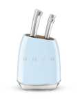 Smeg Pastel Blue Retro Knives Block Set - KBSF02PB