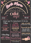 Milestone Board - Hearts And Rainbows - A0