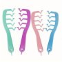 1PC Z Shaped Comb Detangling Comb Fluffy Hairdressing Comb Wide Tooth Hair Styling Comb For All Hair Types