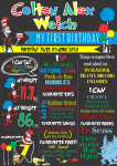 Milestone Board - Dr Suess - A0