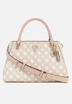 Guess Noelle Luxury Satchel - Sand Logo