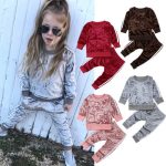 Pink Calf Length Velvet Tracksuit 4-5Y
