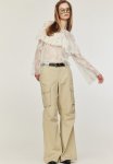 Canvas Cargo Trousers - Light Beige