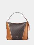 Riley Zip Trim Hobo Bag - 0 Tan
